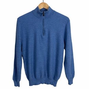 Wool Quarter Zip Pullover Sweater